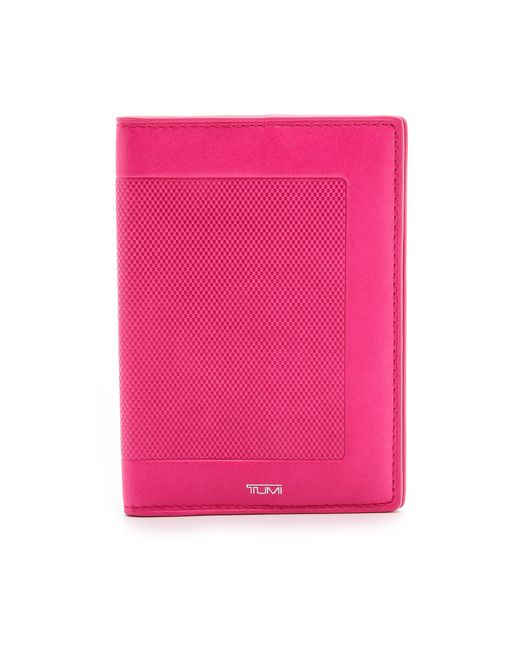 Tumi Pink Passport Cover Fuchsia