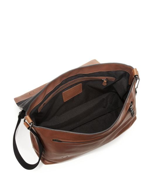 COACH Sullivan Leather Messenger Bag in Brown for Men | Lyst