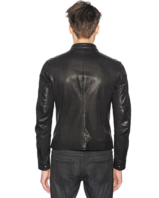 Belstaff Gransden Leather Moto Jacket in Black for Men | Lyst