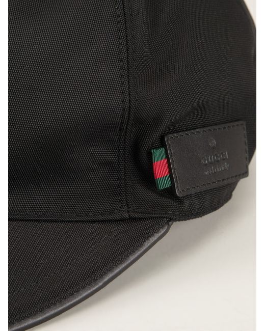 Gucci Strap Back Baseball Cap in Black for Men Lyst