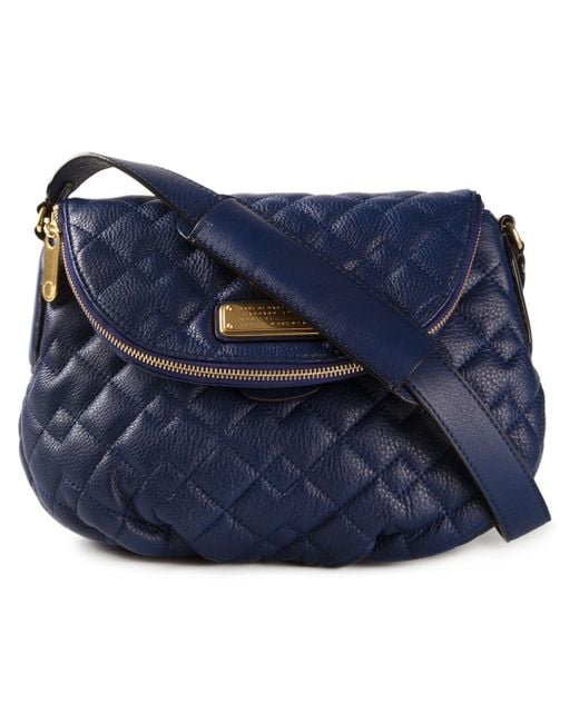 Marc By Marc Jacobs Blue 'New Q Quilted Natasha' Crossbody Bag