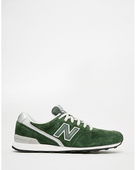 New Balance 996 Suede Trainers in Green for Men | Lyst