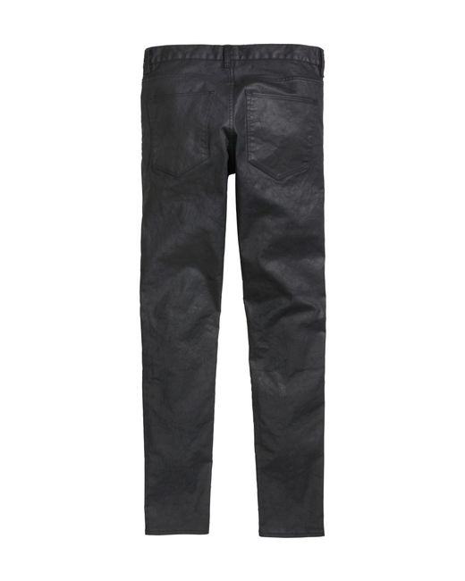 H\u0026M Waxed Jeans in Black for Men | Lyst