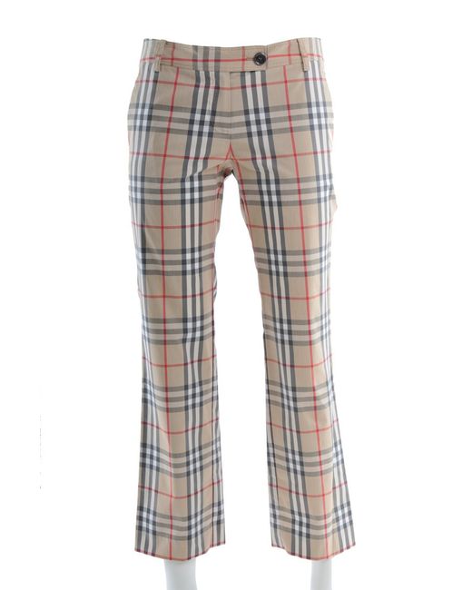 burberry print pants womens