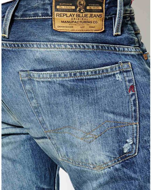 Replay Jeto Jeans in Blue for Men | Lyst