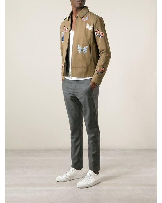 Valentino Green Butterfly Stitched Jacket for men