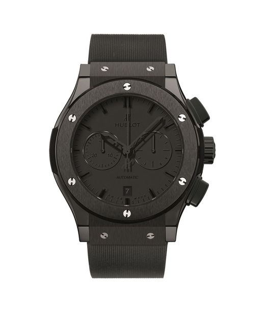Hublot Classic Fusion 42mm All Black Chronograph Watch for men