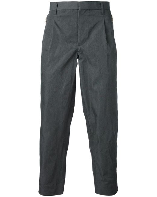 Kolor Gray Tapered Loose Fit Trousers for men