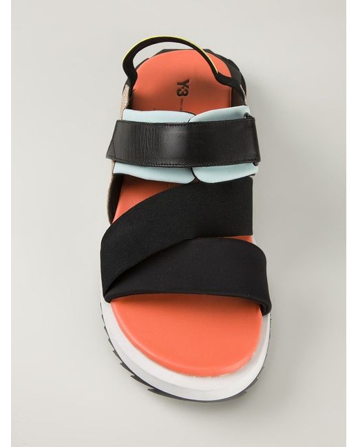 Y-3 Black 'Kaohe' Sandals for men