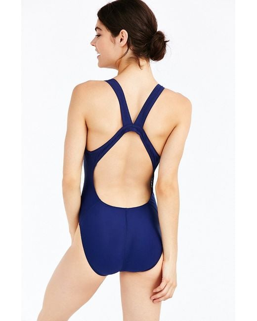 Nike Fast Back One piece Swimsuit in Blue Lyst