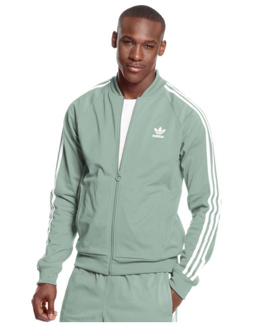 adidas Originals Superstar Track Jacket in Gray for Men | Lyst