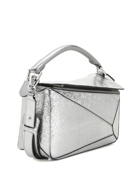 Loewe silver puzzle bag cheap