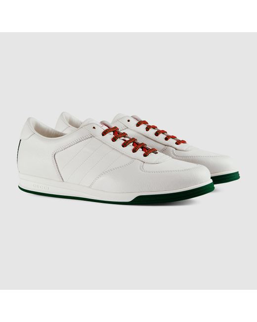 embudo terrorista Al frente Gucci 1984 Low Top Sneaker In Leather in White | Lyst