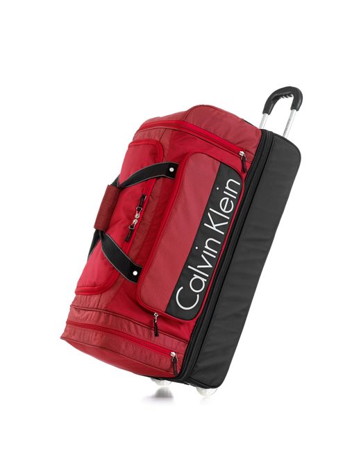 Calvin Klein Red Clearance Greenwich 20 28 Rolling Drop Bottom Duffel for men