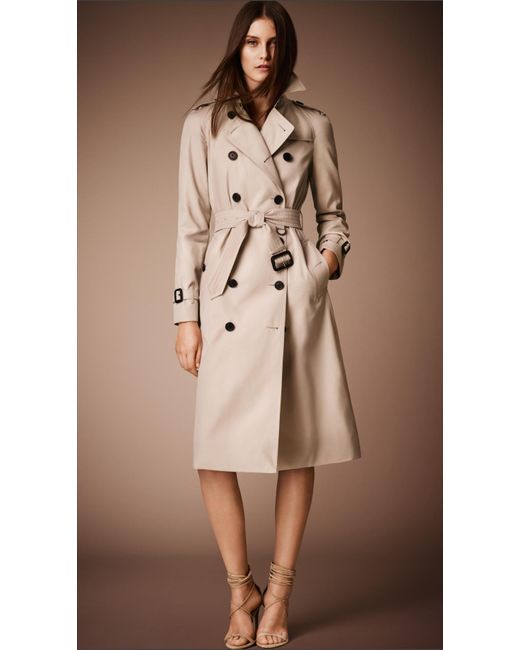 Burberry The Westminster – Mid-length Heritage Trench Coat Stone in ...