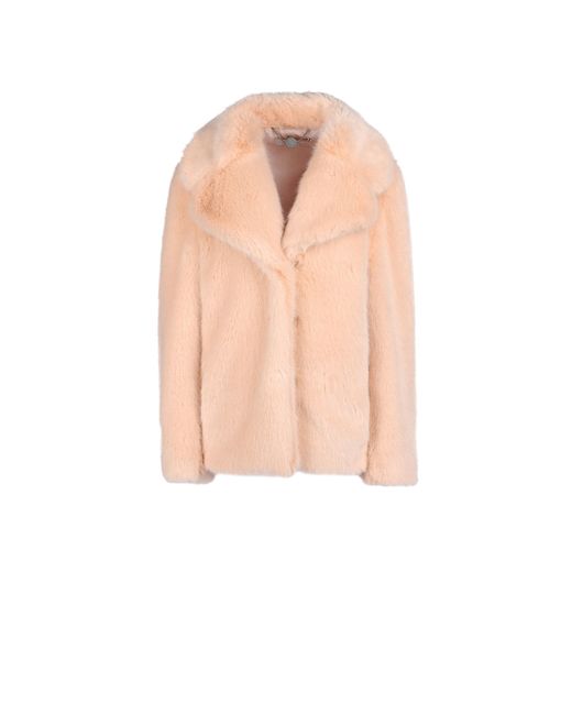 Stella McCartney Pink Fur Free Fur Dan Coat