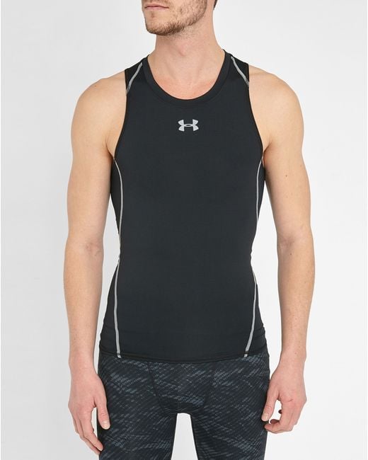 Under armour Black Heatgear Compression Tank Top in Black for Men Lyst