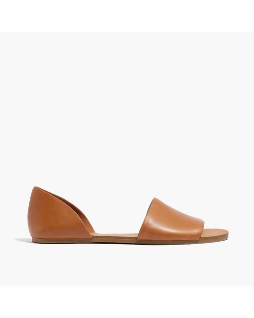 Madewell Natural The Thea Sandal In Leather