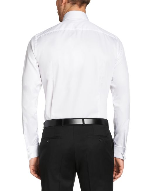 BOSS White Slim-fit Dress Shirt In Cotton: 't-yacob' for men