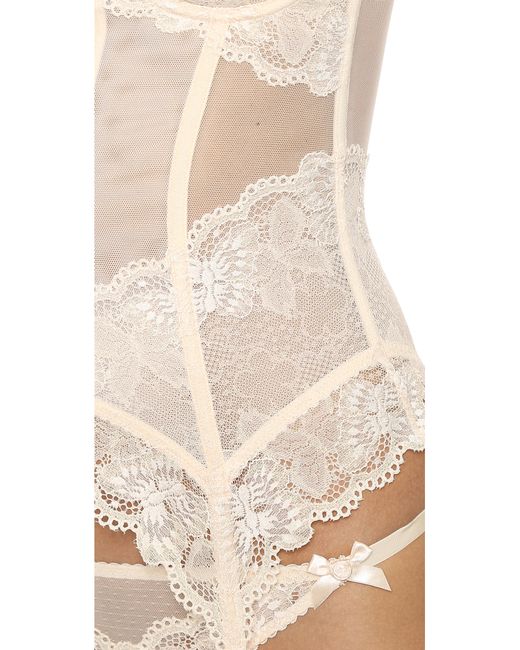 L'Agent by Agent Provocateur Mirabel Basque Corset - Cream in Natural | Lyst