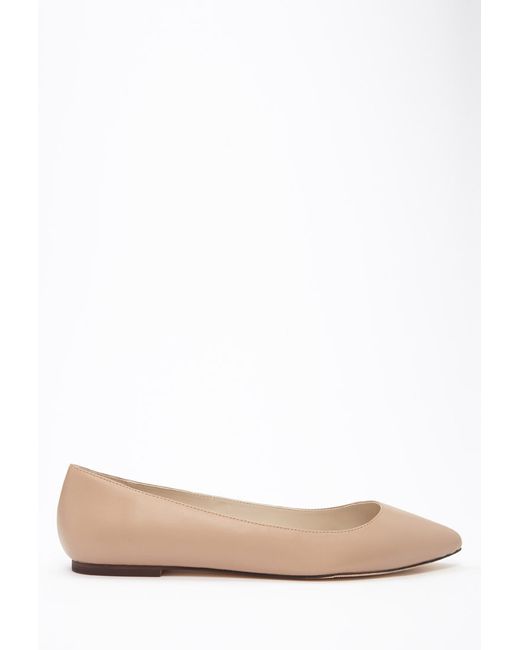 wide nude flats