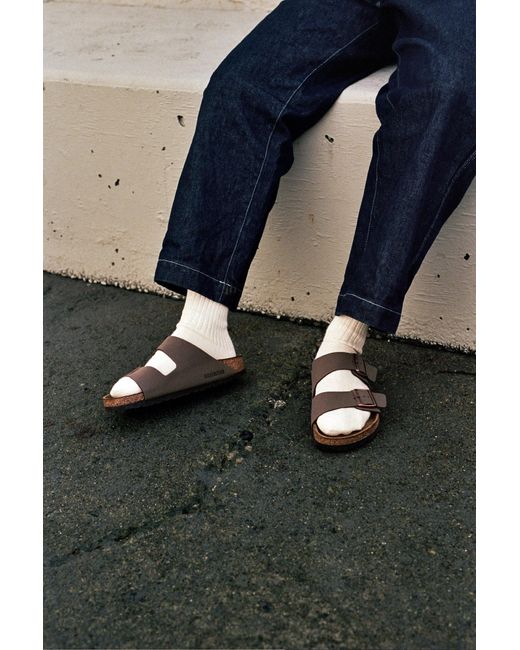 Birkenstock Arizona Nubuck Mocca in Blue for Men | Lyst UK