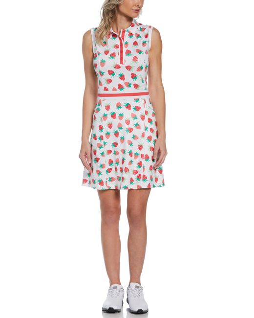 Callaway Apparel Strawberry Print Golf Dress in White Lyst