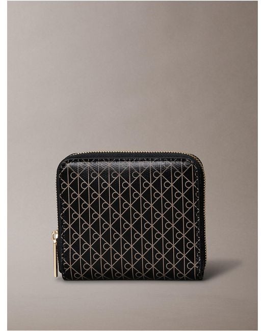 Calvin Klein Multicolor Rfid Square Zip-Around Logo Wallet