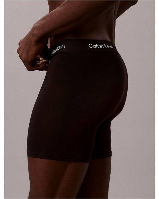 Calvin Klein Black 3 Pack Boxer Briefs for men