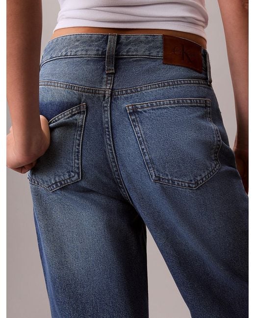 Jeans Barrel Leg di Calvin Klein in Blue
