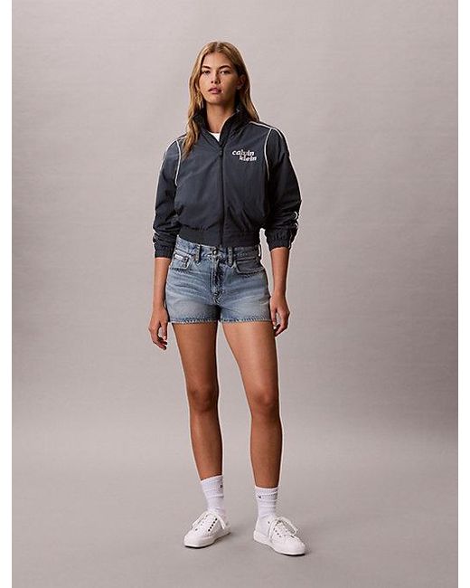 Calvin Klein Blue Jeans Nylon Piping Jacket