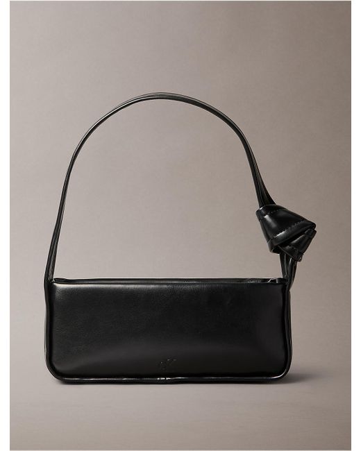 Calvin Klein Gray Calvin Klein Knotted Small Shoulder Bag
