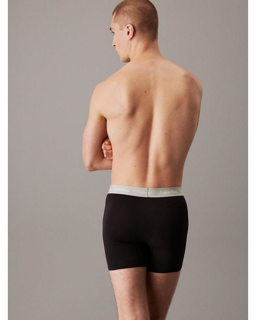 Calvin Klein Black 5 Pack Boxer Briefs - Cotton Stretch for men