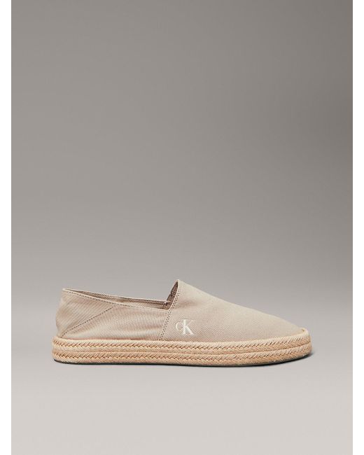 Espadrillas di Calvin Klein in Gray da Uomo