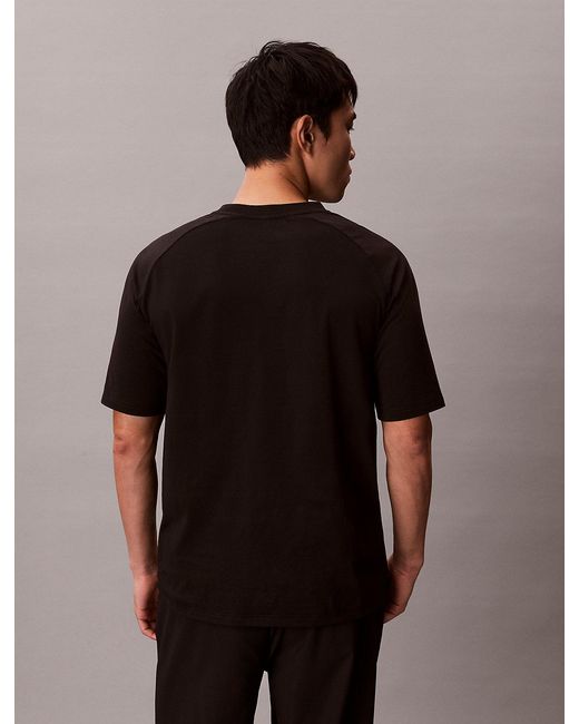 Calvin Klein Black Performance Cotton Blend Gym T-Shirt for men