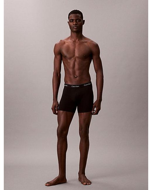 Calvin Klein Black 7 Pack Boxer Briefs for men
