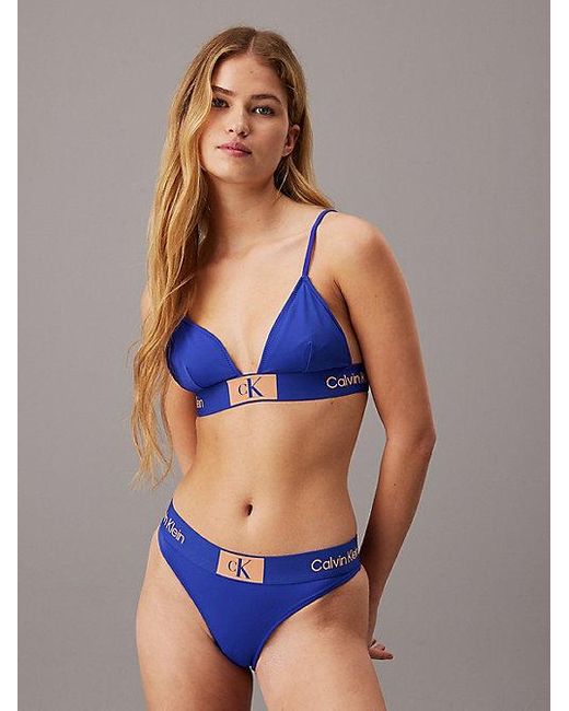 Calvin Klein String Bikinibroekje - Ck96 in het Blue