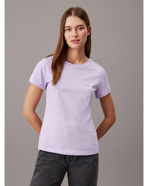 Calvin Klein Purple 2 Pack Slim T-shirts