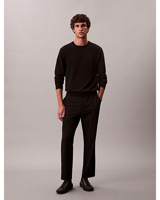 Calvin Klein Black Classic Tech Jogger Trousers for men