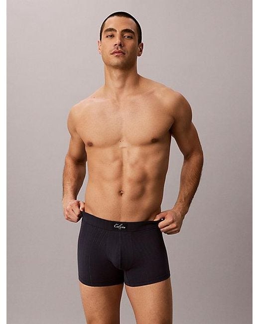 Calvin Klein Blue Trunks Heritage Cotton for men