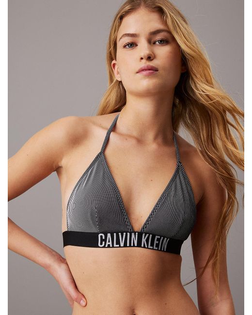 Calvin Klein Brown Triangle Bikini Top - Intense Power