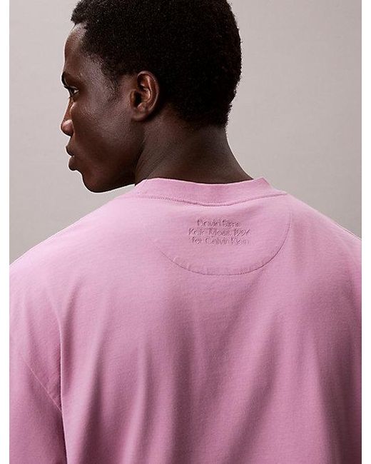 Calvin Klein Pink Kate Moss Graphic Relaxed T-Shirt for men
