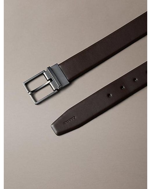 Calvin Klein Brown Full Grain Leather Belt for men