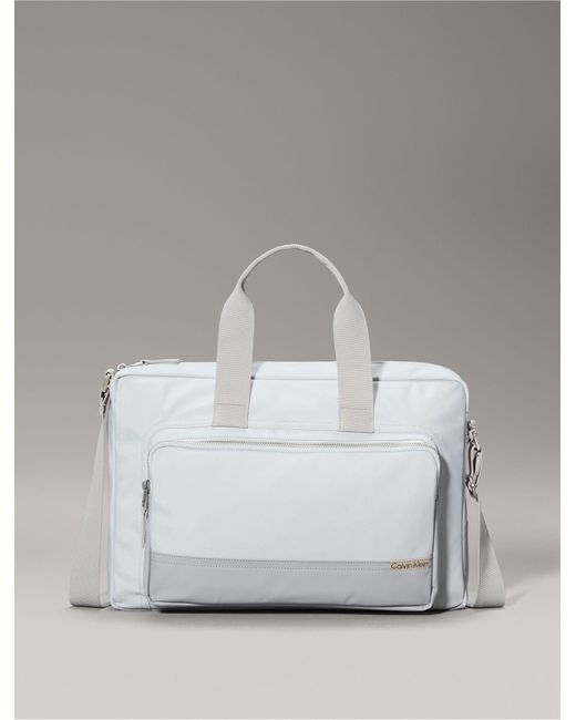 Calvin Klein Gray Utility Commuter Bag for men