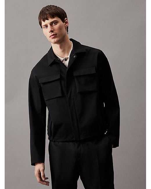 Chaqueta blusón técnica térmica Calvin Klein de hombre de color Gray