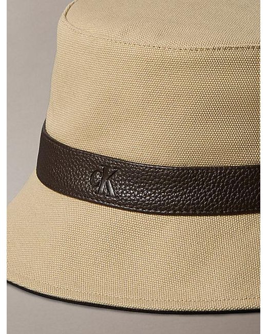 Calvin Klein Natural Canvas Bucket Hat