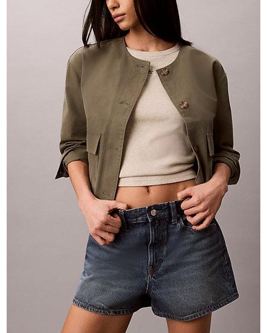 Calvin Klein Canvas Jack in het Brown