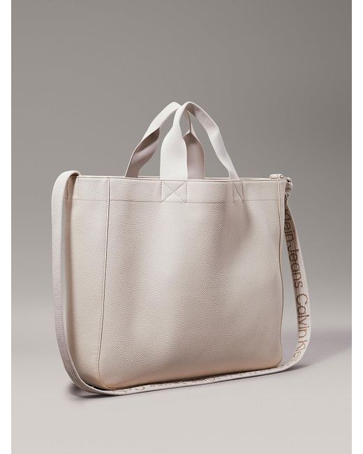 Calvin Klein Gray Slim Tote Bag