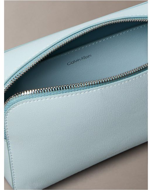 Calvin Klein Blue Foil Logo Camera Bag