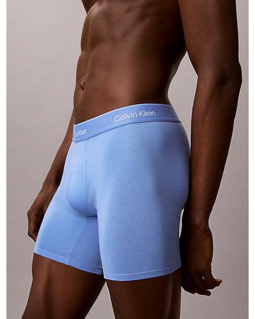 Calvin Klein Blue 7 Pack Boxer Briefs for men